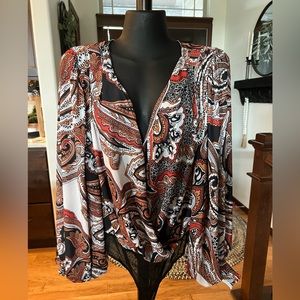 Flying Tomato Paisley Snap Body Suit Size Medium